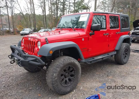 2016 Jeep Wrangler Unlimited Sport z USA, uszkodzony, nr VIN 1C4BJWDGXGL234851